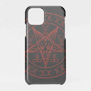 Sigil of Baphomet triple moon and sigil of lucifer iPhone 11 Pro Case