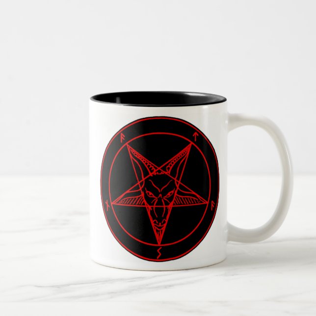 SIGIL of BAPHOMET Two-Tone Coffee Mug (Right)