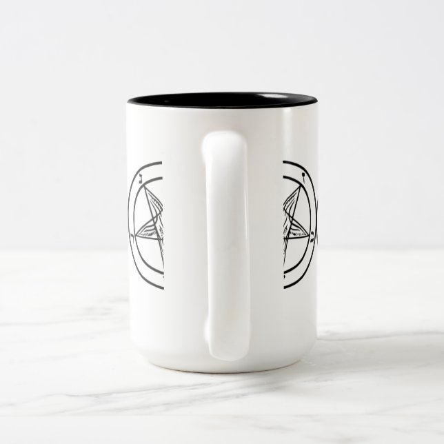 SIGIL OF BAPHOMET TWO-TONE MUG (Handle)