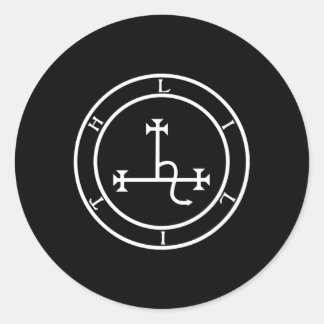 Sigil Of Lilith Goddess Witch Satanic Pagan Witchc Classic Round Sticker