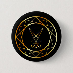 Sigil of Lucifer 6 Cm Round Badge