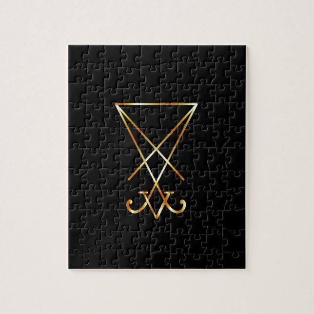 Sigil of Lucifer- A symbol of satanism Jigsaw Puzzle (Vertical)