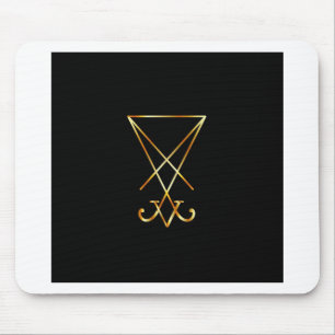 Sigil of Lucifer- A symbol of satanism Mouse Mat