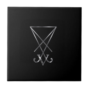 Sigil of Lucifer- A symbol of satanism Tile