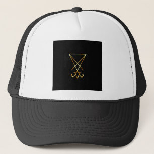 Sigil of Lucifer- A symbol of satanism Trucker Hat