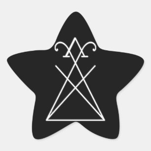 Sigil of Lucifer Morningstar Star Shaped Sticker