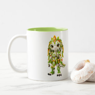 Sigilkin Nature Warrior Solo Portrait Two-Tone Coffee Mug