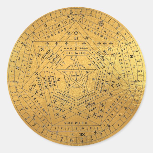 Sigillum Dei Seal of God Angelic John Dee Diagram (Front)