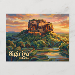 Sigiriya Rock Fortress Sri Lanka Postcard
