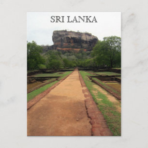 sigiriya rock sri lanka postcard
