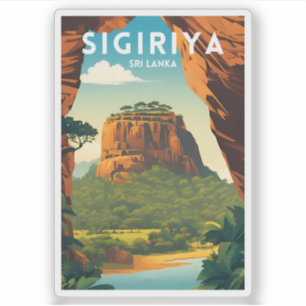 Sigiriya Traditional Travel Poster