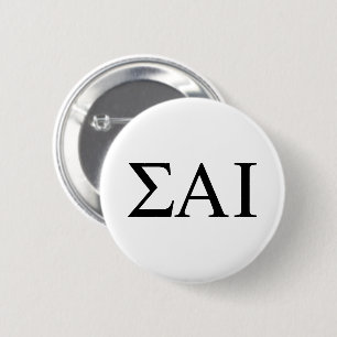 Sigma Alpha Iota Greek Letters 6 Cm Round Badge