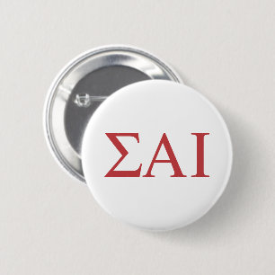 Sigma Alpha Iota Greek Letters 6 Cm Round Badge