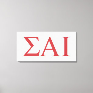 Sigma Alpha Iota Greek Letters Canvas Print