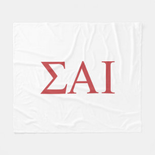 Sigma Alpha Iota Greek Letters Fleece Blanket
