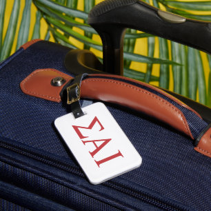 Sigma Alpha Iota Greek Letters Luggage Tag
