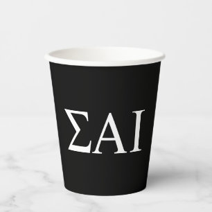 Sigma Alpha Iota Greek Letters Paper Cups