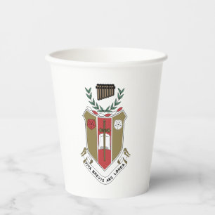 Sigma Alpha Iota Music Fraternity Crest Paper Cups