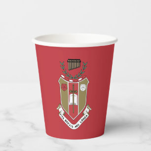 Sigma Alpha Iota Music Fraternity Crest Paper Cups