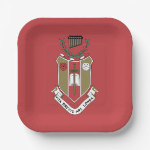 Sigma Alpha Iota Music Fraternity Crest Paper Plate