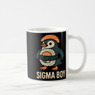 Sigma Boy Italian Brainrot Funny Meme Penguin  Coffee Mug