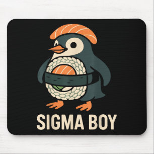 Sigma Boy Italian Brainrot Funny Meme Penguin Mouse Mat