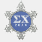 Sigma Chi White and Blue Letters