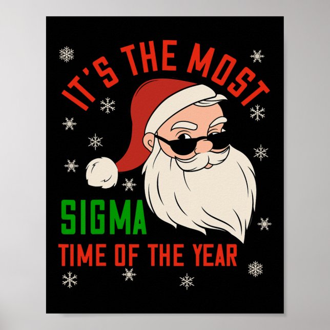 Sigma Christmas Sigma Santa Teenage Boys Funny Xma Poster (Front)