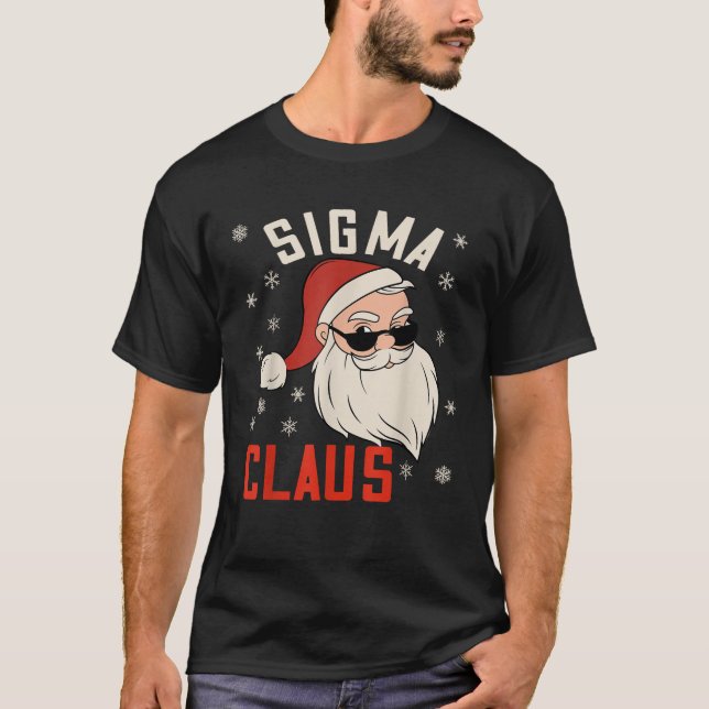 Sigma Claus Christmas Sigma Santa Pre Teen Boys 12 T-Shirt (Front)