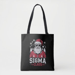 Sigma Claus Cool Santa Christmas Rizz Rizzler Meme Tote Bag