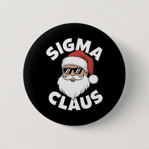 Sigma Claus Cool Santa Funny Christmas Rizz Rizzle 6 Cm Round Badge