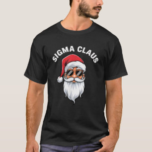 Sigma Claus Cool Santa Funny Christmas Rizz Rizzle T-Shirt