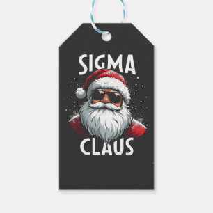 Sigma Claus Funny Gen Alpha Middle School Christma Gift Tags