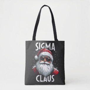 Sigma Claus Funny Gen Alpha Middle School Christma Tote Bag