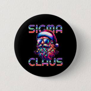 Sigma Claus Funny Santa Christmas Meme Teens Boys 6 Cm Round Badge