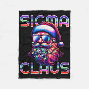 Sigma Claus Funny Santa Christmas Meme Teens Boys Fleece Blanket