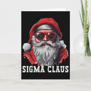 Sigma Claus Santa Funny Christmas Rizz Meme Xmas _ Card