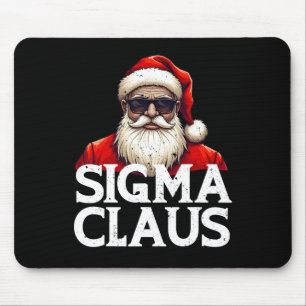 Sigma Claus Santa Funny Christmas Rizz The Rizzler Mouse Mat