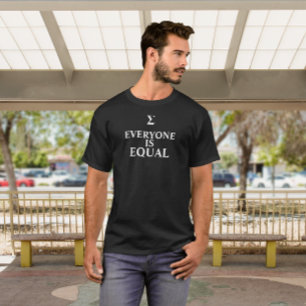 Sigma Everyone Is Equal Black T-Shirt