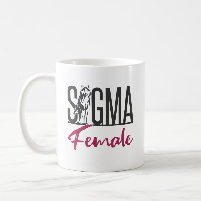 Sigma Female Lone Wolf Coffee Mug (Left)