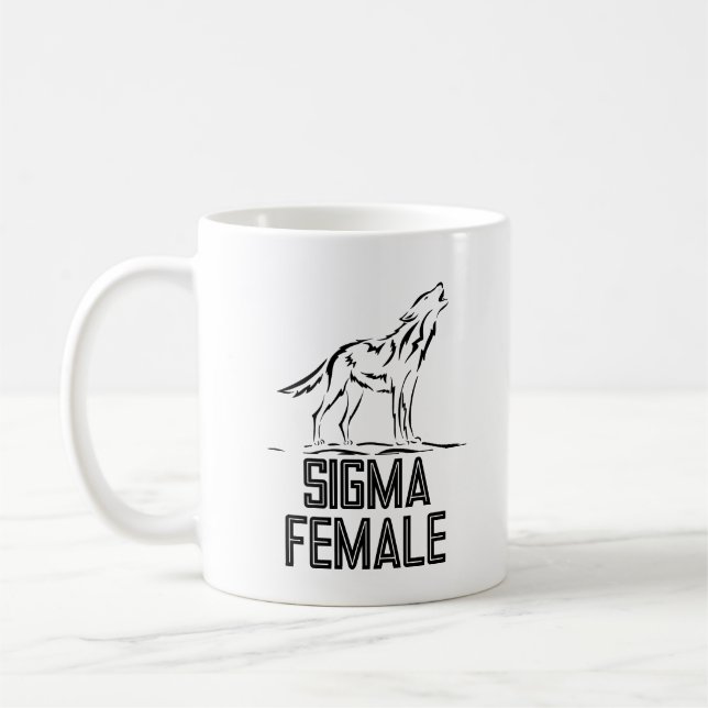 Sigma female  Lone Wolf   Coffee Mug (Left)
