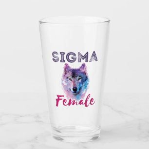 Sigma Female Wolf Lone Loner Meme Glass
