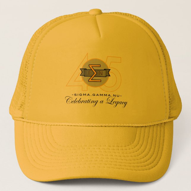Sigma Gamma Nu 45th Anniversary Gold Hat (Front)