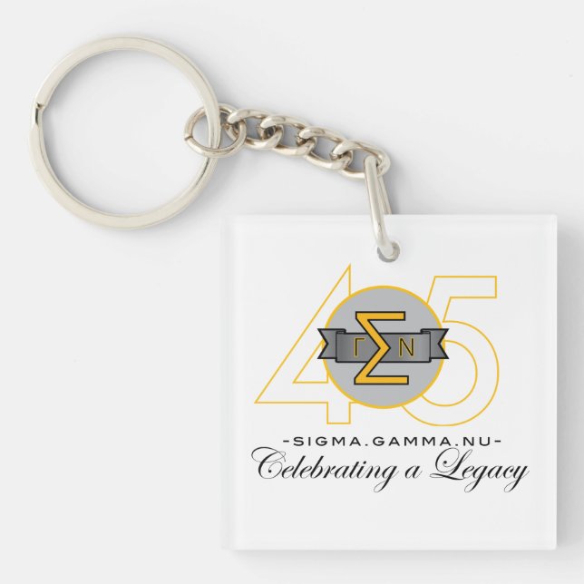 Sigma Gamma Nu 45th Anniversary Official Key Chain (Front)