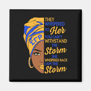 Sigma Gamma Rho Sorority Black History Month Women Magnet