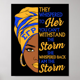 Sigma Gamma Rho Sorority Black History Month Women Poster