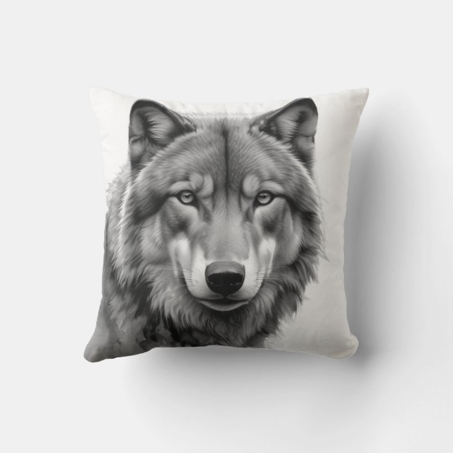 Sigma Male Lone Wolf Cushion (Back)