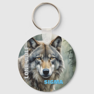 Sigma Male Lone Wolf Key Ring