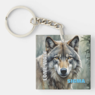 Sigma Male Lone Wolf Key Ring