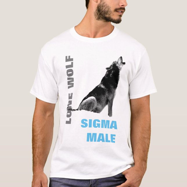 Sigma Male Lone Wolf T-Shirt (Front)
